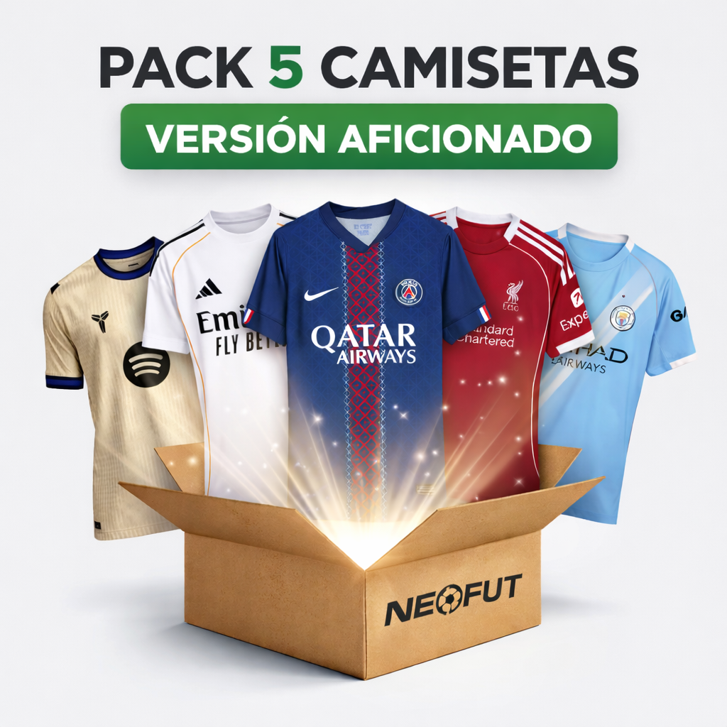 Pack 5 Camisetas Versión Aficionado